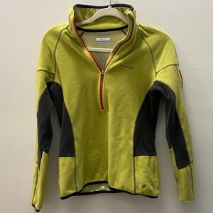 Columbia Lime and Charcoal Fleece Jacket